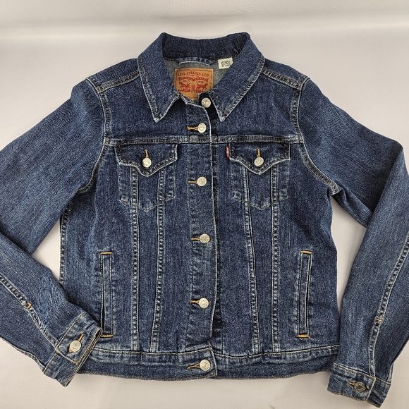 Levi's Denim Jacket Women's Large Blue - Picture 1 of 9